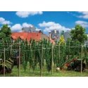 Hop Field with Poles -- Builds up to: 5-7/8 x 4-3/4 x 3-9/16′ 15 x 12 x 9cm, HO, Faller Gmbh 181280