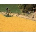 Wheat Field -- Kit - 15-1/2 square inches 100 square centimeters, HO, Busch Gmbh & Co Kg 1204