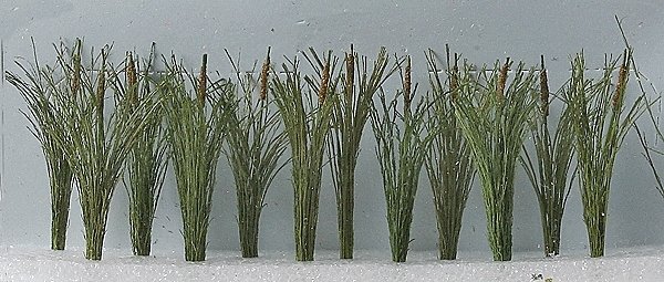 Cattails -- 1-1/2′ 3.8cm Tall pkg(24), O, JTT Miniature Tree 95536