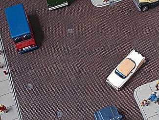 Brick Street System -- Complete Set, HO, Walthers Cornerstone 3139