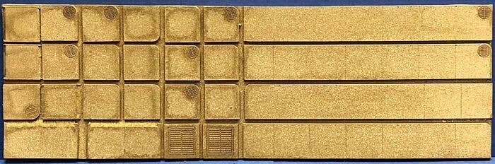 Flexible Concrete Sidewalk Details -- Medium for HO Scale (Matches 214-8680), All Scales, Chooch Enterprises 8681