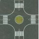 Streets/Roadway 4-Way Roundabout -- 6-3/8 x 6-3/8′ 16 x 16cm, N, Busch Gmbh & Co Kg 1102