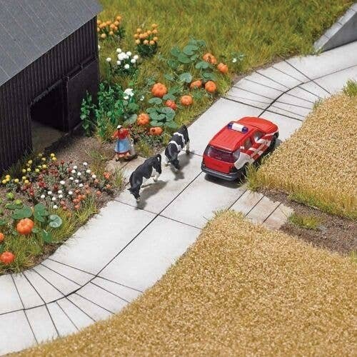 Concrete Pavement Slabs -- Each: 1-11/16 x 13/16′ 4.3 x 2.1cm pkg(27), TT, Busch Gmbh & Co Kg 8790