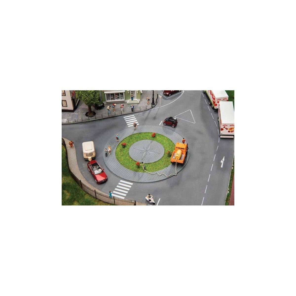 Roundabout and Traffic Island, HO, Faller Gmbh 180278