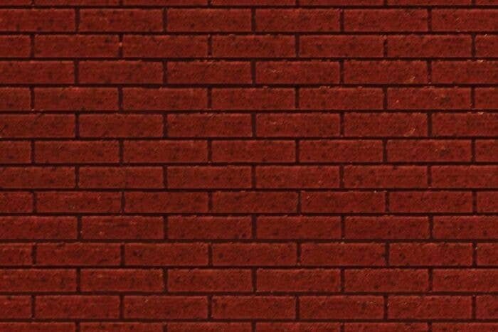 Flexible Dark Red Brick Pavers Sheet pkg(2) -- Medium for HO Scale: 3-3/4 x 12′ 9.5 x , All Scales, Chooch Enterprises 8669