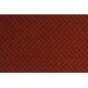 Flexible Herringbone Dark Red Brick Sheet -- Medium for HO Scale: 3/32′ Brick, All Scales, Chooch Enterprises 8663
