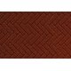 Flexible Herringbone Dark Red Brick Sheet -- Large for HO, S & O Scales 1/8′ Brick, All Scales, Chooch Enterprises 8665