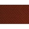 Flexible Herringbone Dark Red Brick Sheet -- Large for HO, S & O Scales 1/8′ Brick, All Scales, Chooch Enterprises 8665