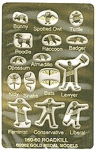 Roadkill -- Flattened Fauna, N, Gold Medal Models 16060