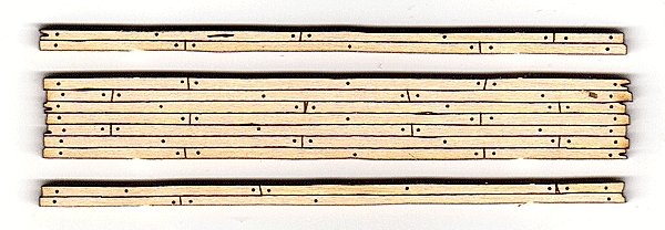 Rough-Cut 2-Lane Wood Grade Crossing - Kit -- 3-9/16′ 9cm Long pkg(2), HO, Blair Line 120