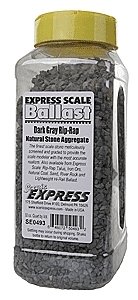 Rip Rap - Limestone - Dark Gray -- 1 Quart 943mL, All Scales, Scenic Express SE0493