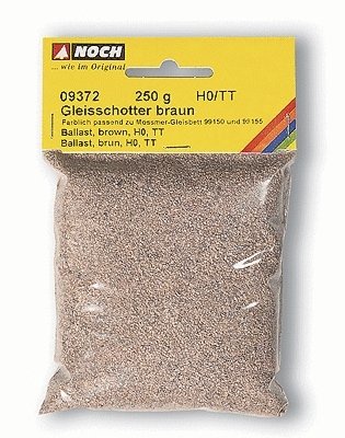 Ballast - 8.8oz 250g -- Brown, HO, Noch Gmbh & Co 9372