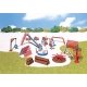 Playground Accessories - Kit -- Includes Tire Swing, Swing Set, Slide, Sandpit, Monkey Bars & 6 Mor, HO, Faller Gmbh 180576