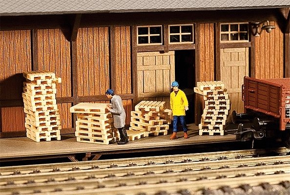 Wood Pallets pkg(60), HO, Faller Gmbh 180612