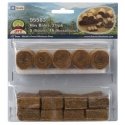 Hay Bales -- 5 Round and 16 Rectangular, O, JTT Miniature Tree 95583
