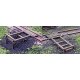 Handcar Set-Off - Kit (Laser Cut Wood) -- 1 x 11/16′ 2.5 x 1.8cm pkg(3), HO, Blair Line 124