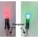 LED LIGHTS 3mm Bi-Directional Red/Green -- Universal 7-19V AC, DC, DCC Pkg(5), ALL, Evan Designs BD5