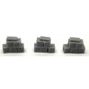 Stack of 5 3′ Crates - 3-D Printed Kit -- Type 2 pkg(3), N, Phoenix Precision Models 30537