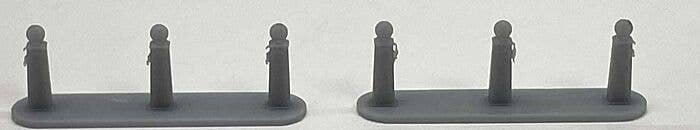 1930s - 1940s Gas Pump Islands - Kit -- Unpainted Cast Resin pkg(2), N, Phoenix Precision Models 30591