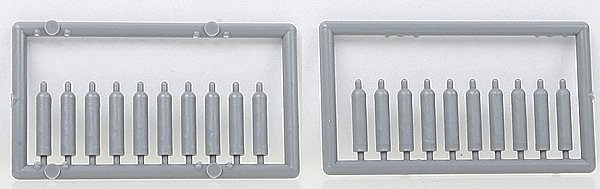 Large Gas Cylinders -- pkg(20), HO, Tichy Train Group 8232