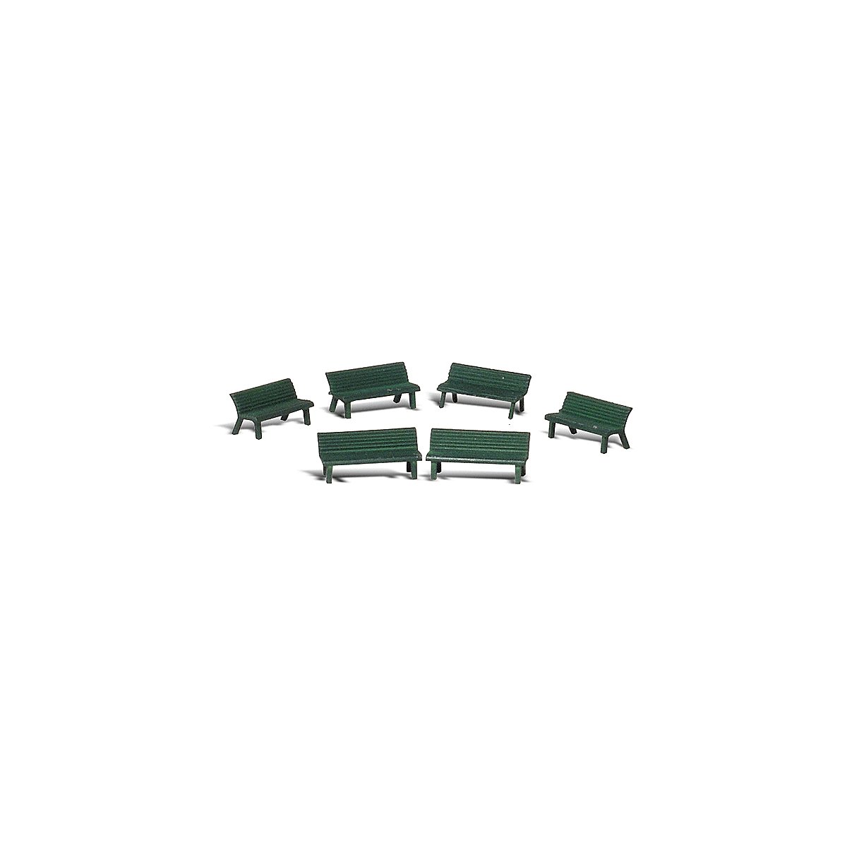 Scenic Accents(R) Figures -- Park Benches pkg(6), O, Woodland Scenics 2758