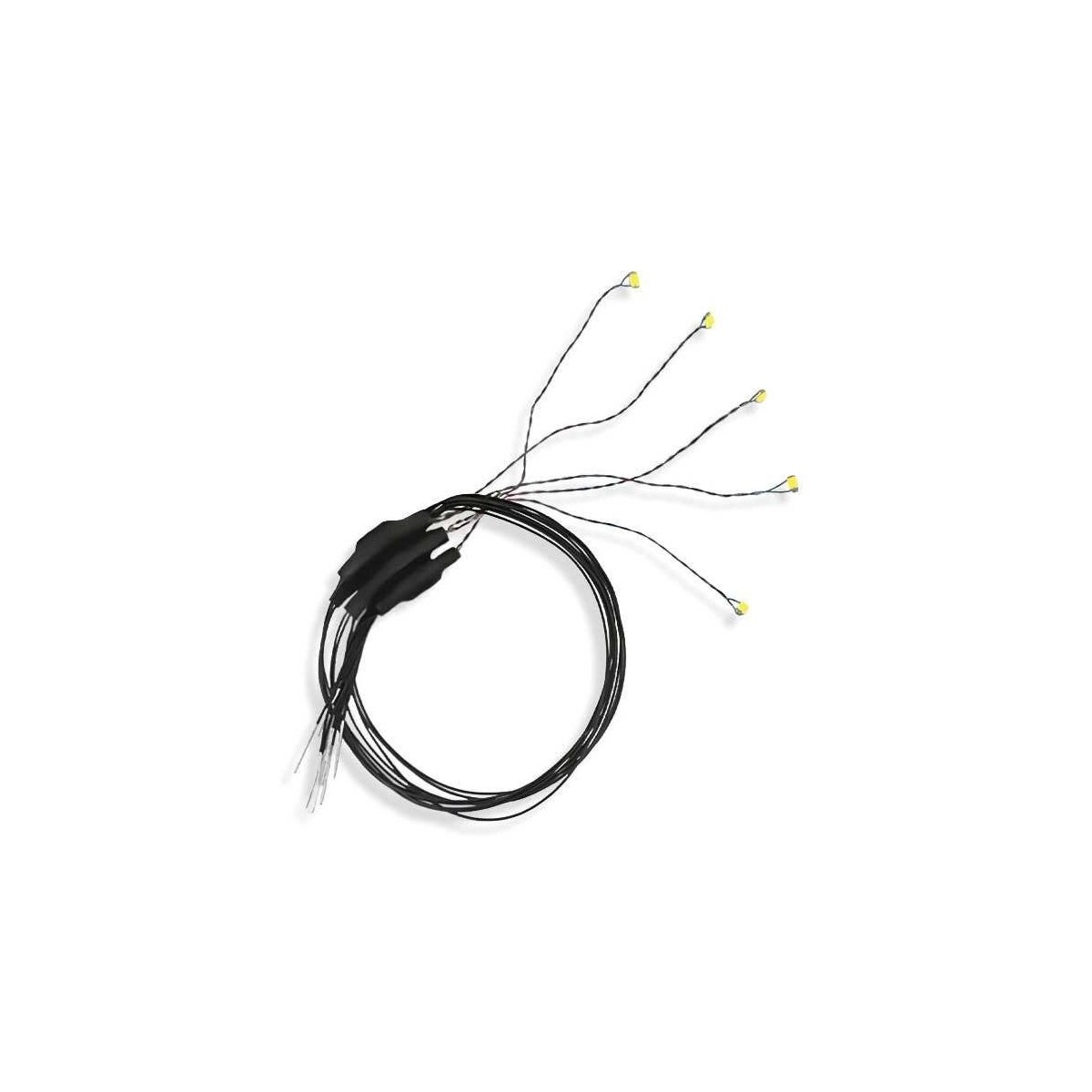 Surface Mount/SMD-Chip LED w/8′ 20.3cm Wire Lead -- Warm Whtie 6-19 Volt AC/DC - 3.3 x 1.6 x .8mm pkg(5), ALL, Evan Designs UC