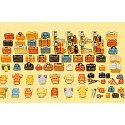 Luggage Assortment 90 Pieces, HO, Preiser Kg 17005