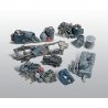 Scenic Details(R) (Unpainted Metal Castings) -- Assorted Junk Piles, HO, Woodland Scenics 205