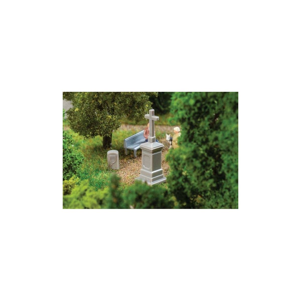 Field Cross & Boundary Stone - Kit, HO, Faller Gmbh 180997