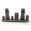 Gas Pump Island -- Unpainted Resin Casting, HO, Bar Mills LLC 2041