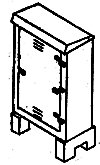 Electric Relay Cabinets -- 1-Door, HO, Details West 901