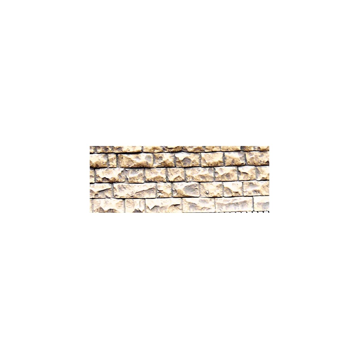 Flexible Cut Stone Wall with Self-Adhesive Backing -- Small Stones - 13 x 3-3/8′ 33 x, All Scales, Chooch Enterprises 8260