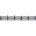 Wrought Iron Fence - Kit -- 25-1/2′ 65cm, HO, Walthers Cornerstone 550
