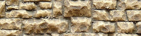 Flexible Random Stone Wall w/Self-Adhesive Backing -- Medium Stones - 13 x 3-1/4′ 35., All Scales, Chooch Enterprises 8252