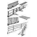 Fences & Railings pkg(4), HO, Central Valley 1601