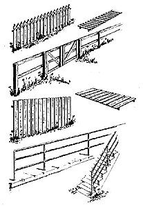 Fences & Railings pkg(4), HO, Central Valley 1601