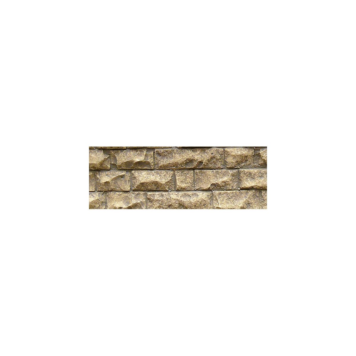 Flexible Cut Stone Wall w/Self-Adhesive Backing -- Medium Stones - 13-1/4 x 3-3/8′ 33, All Scales, Chooch Enterprises 8262