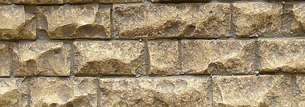 Flexible Cut Stone Wall w/Self-Adhesive Backing -- Medium Stones - 13-1/4 x 3-3/8′ 33, All Scales, Chooch Enterprises 8262