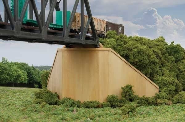 Bridge Abutment 2-Pack -- Kit, N, Walthers Cornerstone 3881