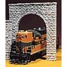Single-Track Cut Stone Tunnel Portal -- 7-1/2 x 7-3/4′ 19.1 x 19.7cm, O, Chooch Enterprises 9940