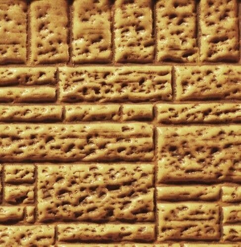 Flexible Block Wall Sheet -- Large for HO, S & O Scales, All Scales, Chooch Enterprises 8528