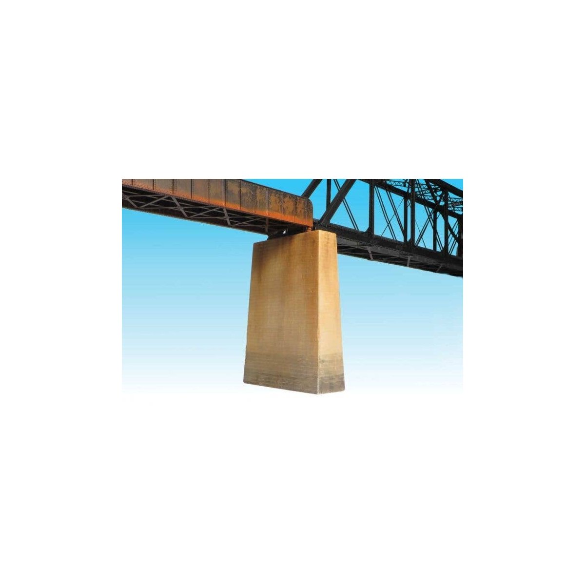 Bridge Pier - Kit -- 42′ Scale Tall, Fits Central Valley Through-Truss Bridge, HO, Monroe Models 557