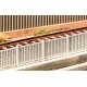 Modern Metal Fencing -- Kit - 48-7/8′ 124.2cm Total, HO, Faller Gmbh 180428