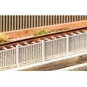 Modern Metal Fencing -- Kit - 48-7/8′ 124.2cm Total, HO, Faller Gmbh 180428