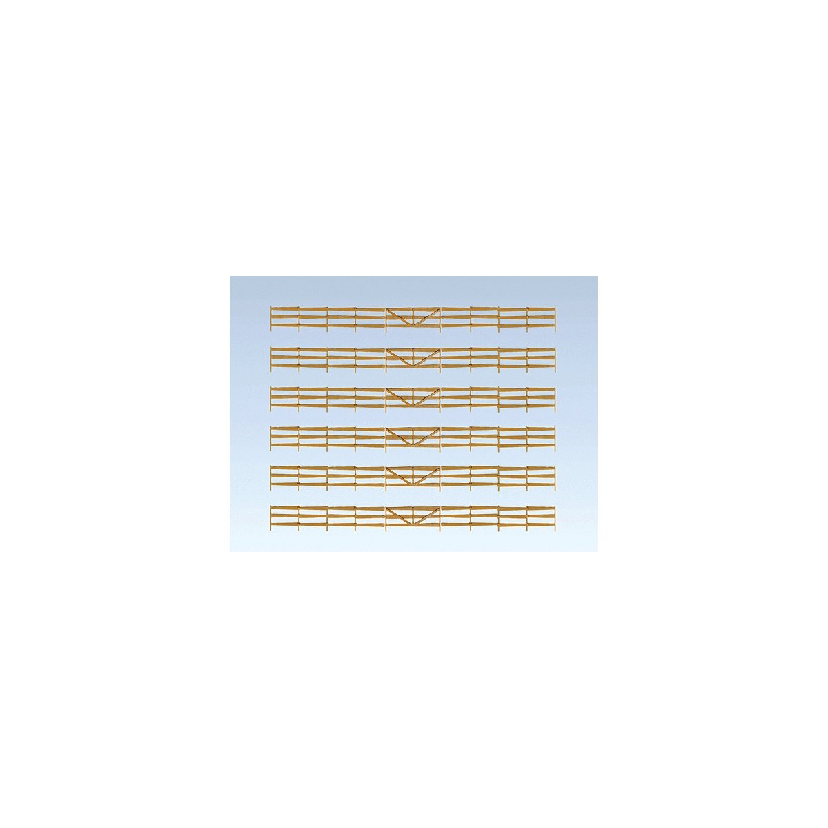 Bonanza Fence, Era I -- 36-11/16′ 93.2cm Total Length, N, Faller Gmbh 272402