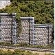 Cut Stone Retaining Wall -- pkg(3), All Scales, Woodland Scenics 1259