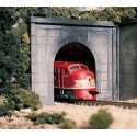 Single Track Tunnel Portals pkg(2 Unpainted Hyrdrocal(R) Castings) -- Concrete, N, Woodland Scenics 1152