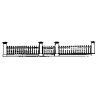 Fence -- Victorian Picket Fence with Gates & Post, HO, Grandt Line Products Inc 5119
