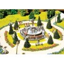 Ornamental Fountain -- Kit - 4-1/2 x 4-5/16′ 11.5 x 11cm, HO, Faller Gmbh 130232