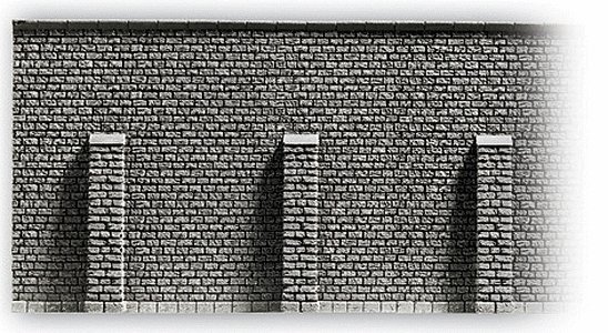 Profi-Plus Scenic Components -- Retaining Wall (gray brick) 13-3/16 x 4-59/64′ 33.5 x 12.5cm, HO, Noch Gmbh & Co 58056